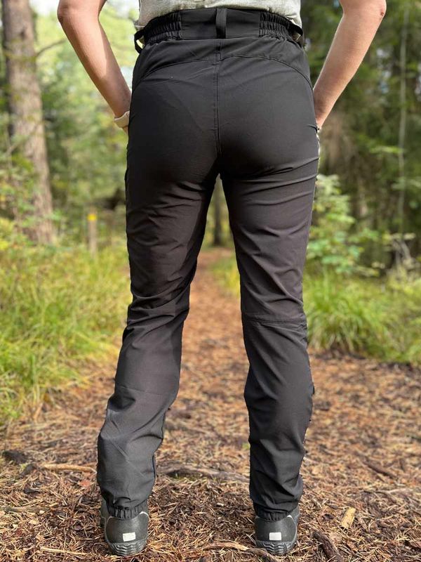 Hoppin Bukse Svart Dame - med kneputer og stretch