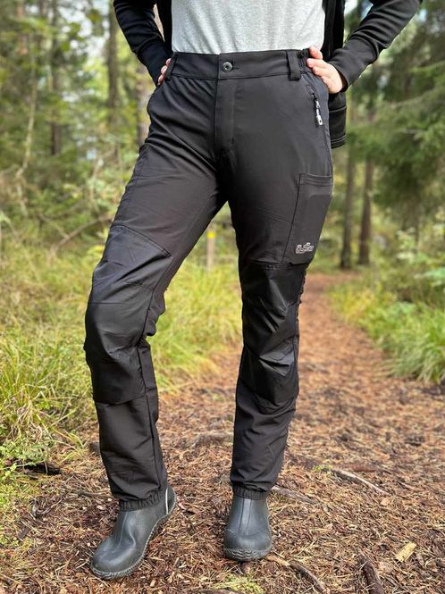 Hovedbilde Hoppin Bukse Svart Dame - med kneputer og stretch