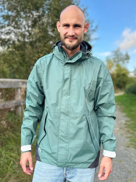 Hovedbilde Hoppin Allværsjakke Grønn Herre 