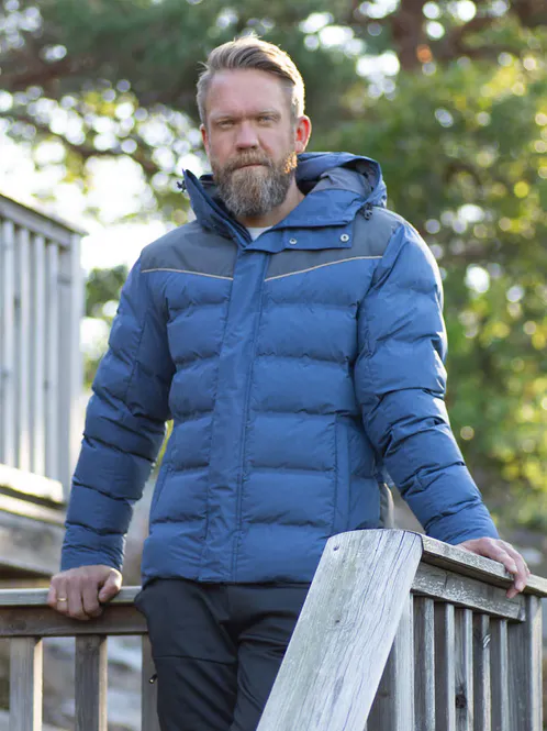 Hovedbilde Hoppin Boblejakke Skyggeblå Herre