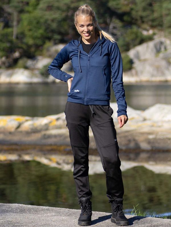 Teknisk Hettejakke og Bukse Marine/Svart Dame - Pakketilbud