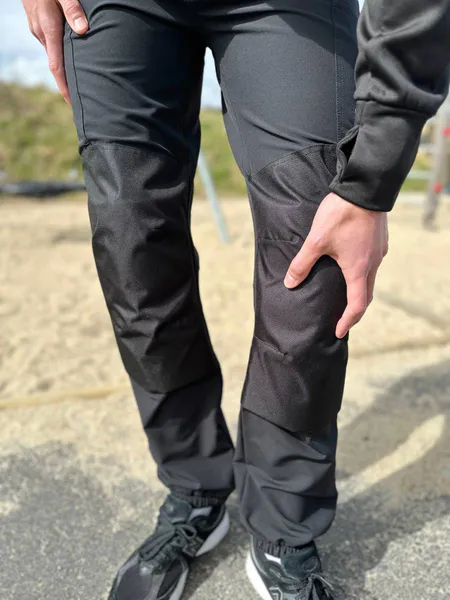 Hovedbilde Hoppin Bukse Svart Herre - med kneputer og stretch