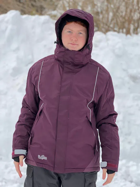 Hovedbilde Hoppin vinterjakke Aubergine Unisex