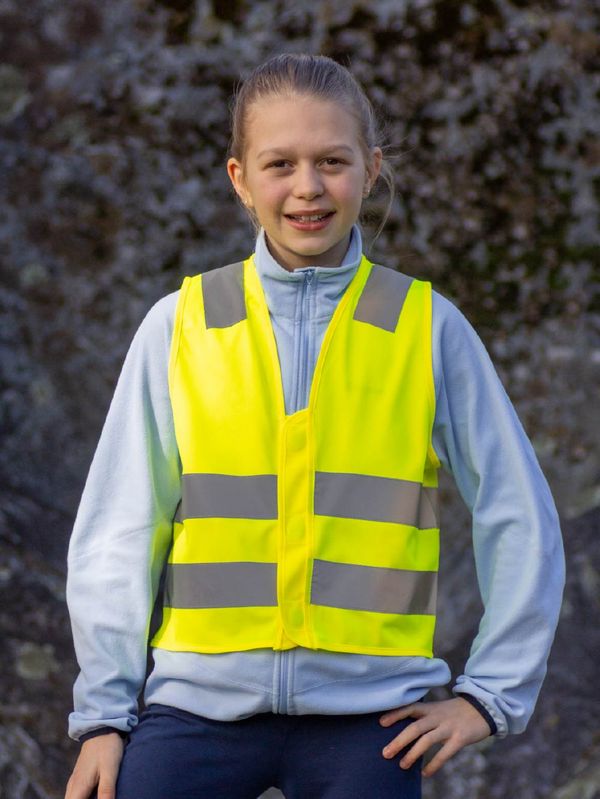 Refleksvest Magnetlukking - Barn gul