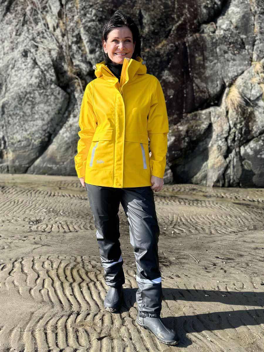 Regntøy Gul og Svart Dame - Pakketilbud