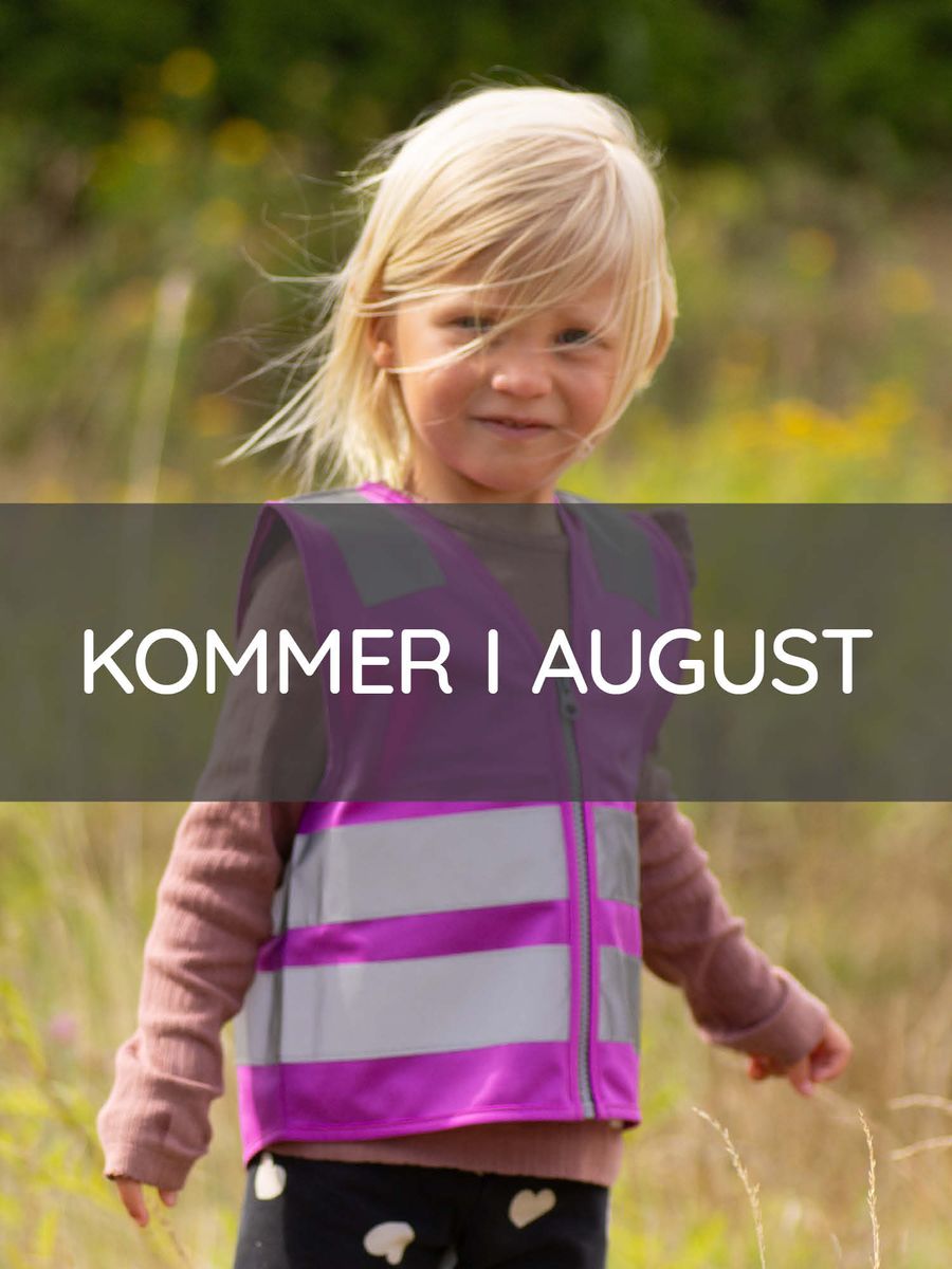 Hoppin Refleksvest Lilla Neon - Barn - på lager aug 25