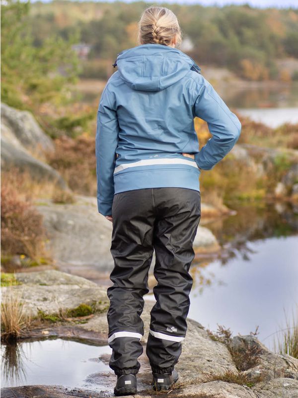 Regntøy Fóret Gråblå/Svart Dame - Pakketilbud